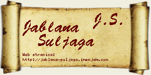 Jablana Šuljaga vizit kartica